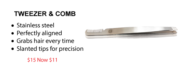 tweezer with comb